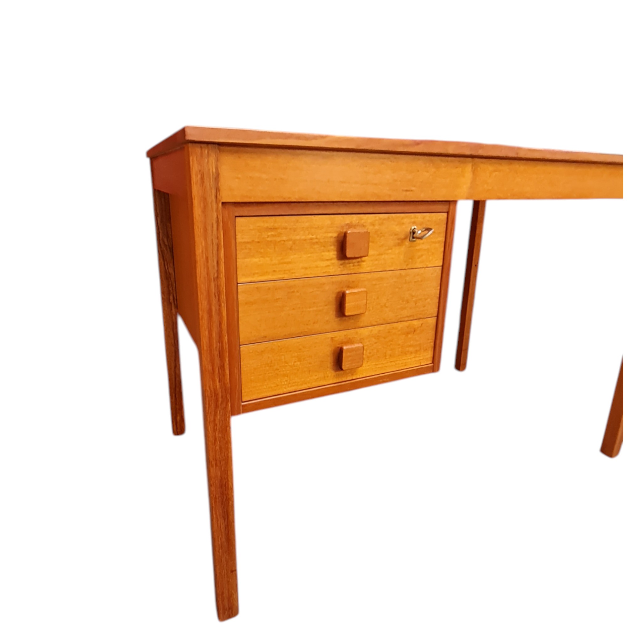 Dameskrivebord med 3 skuffer | Dansk design | Teak