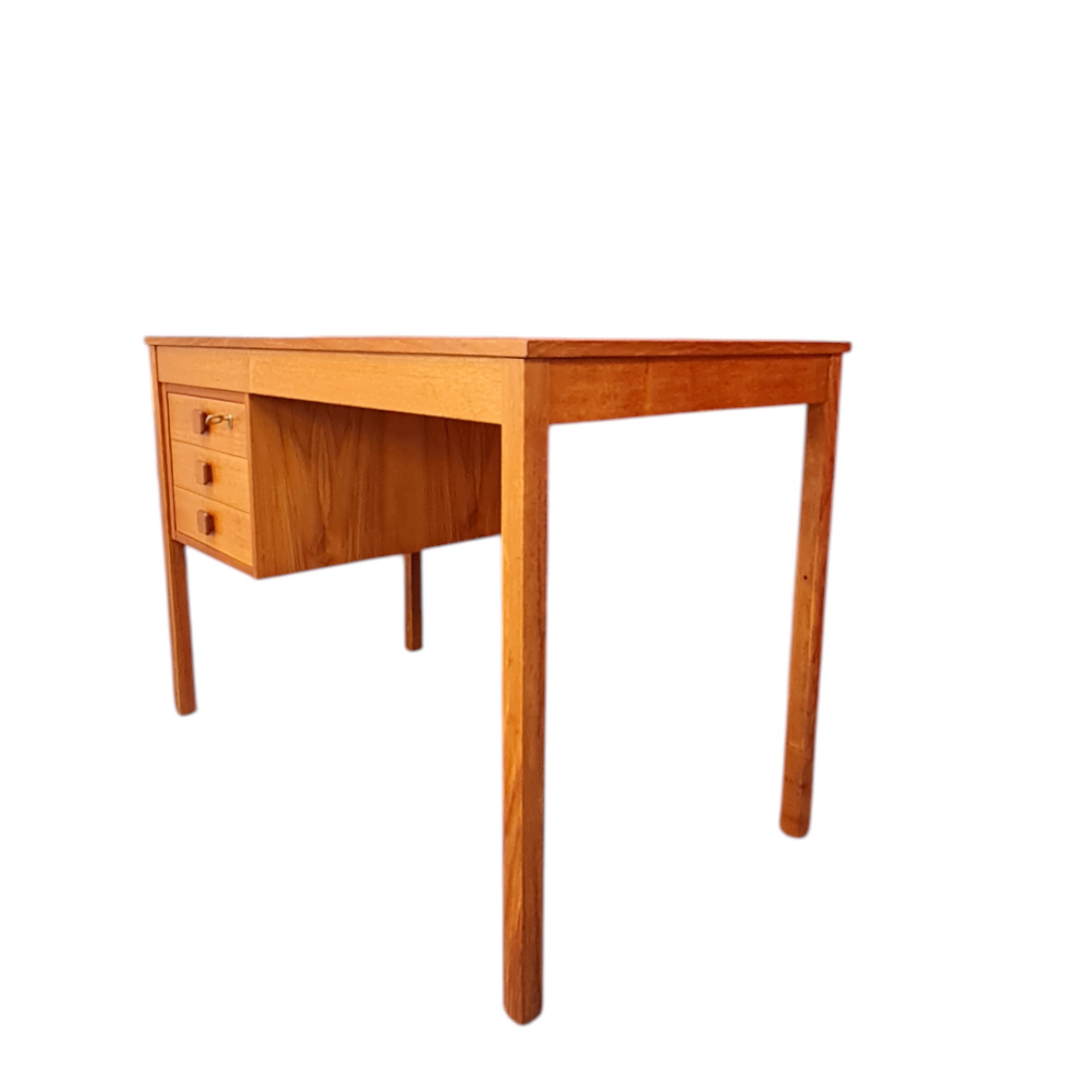 Dameskrivebord med 3 skuffer | Dansk design | Teak