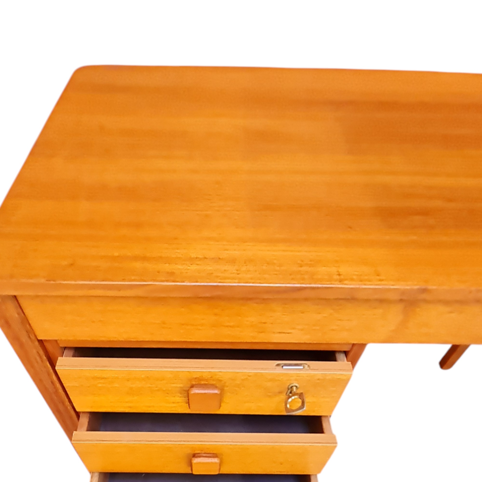 Dameskrivebord med 3 skuffer | Dansk design | Teak