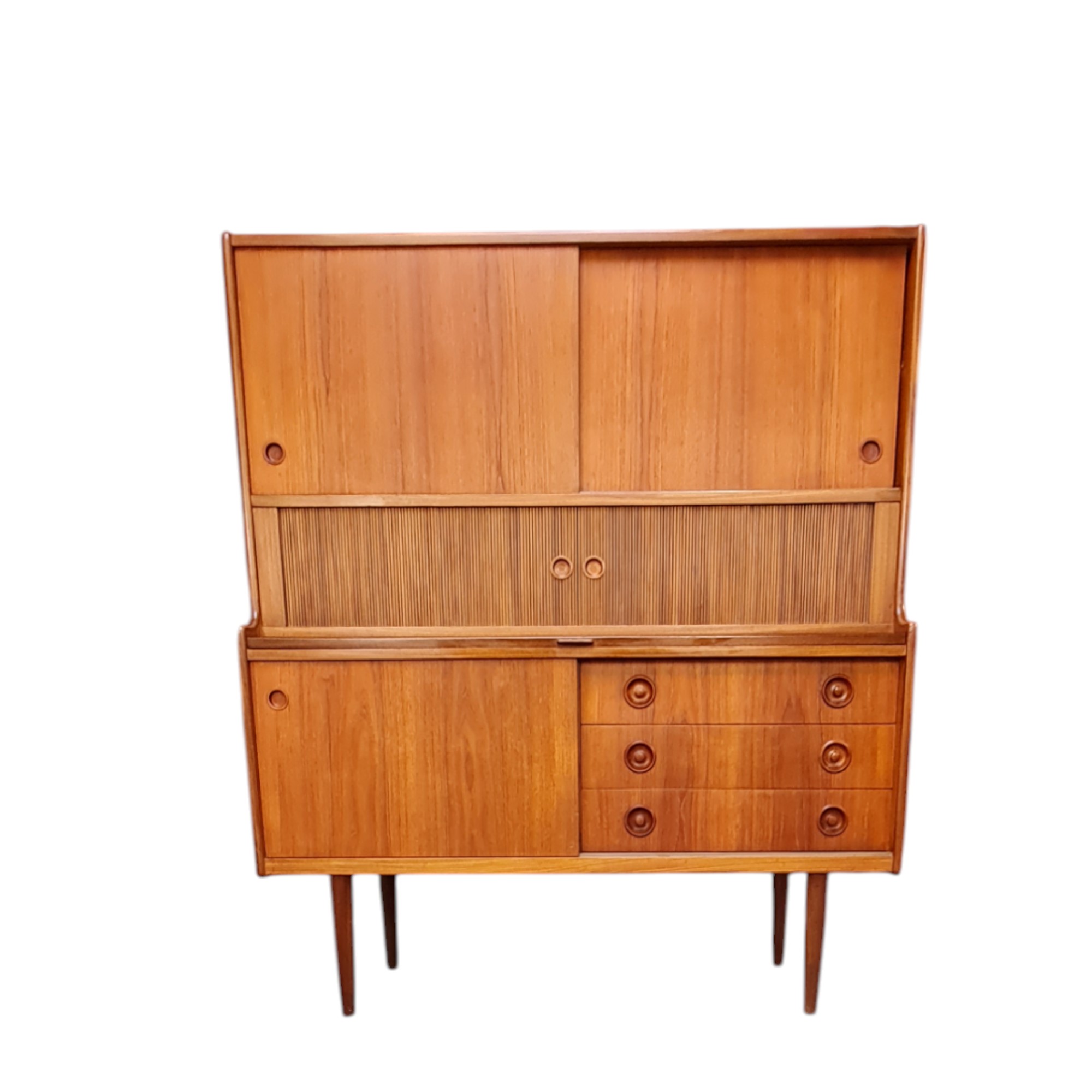 Skænk med jalousilåger | Dansk design | Teak