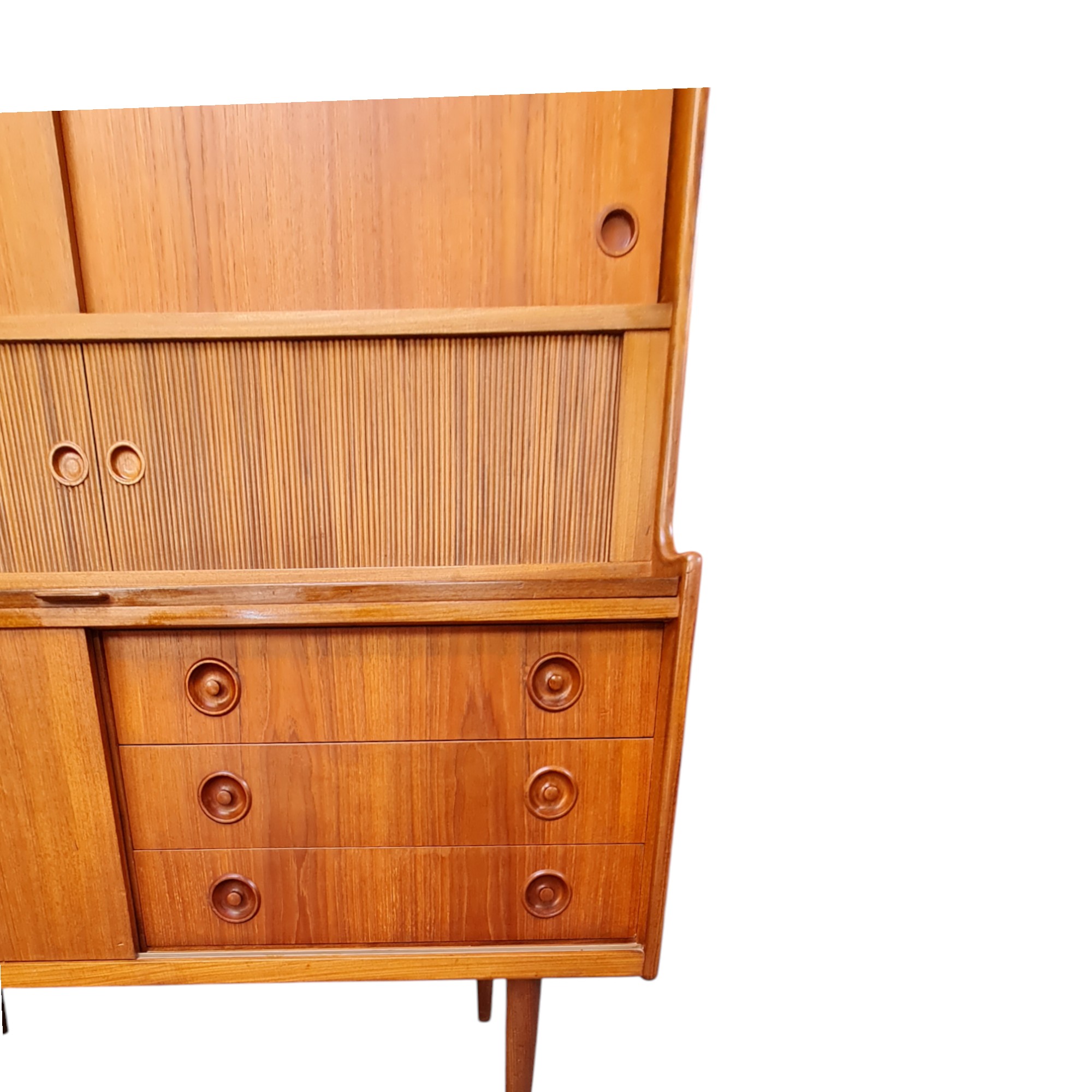 Skænk med jalousilåger | Dansk design | Teak