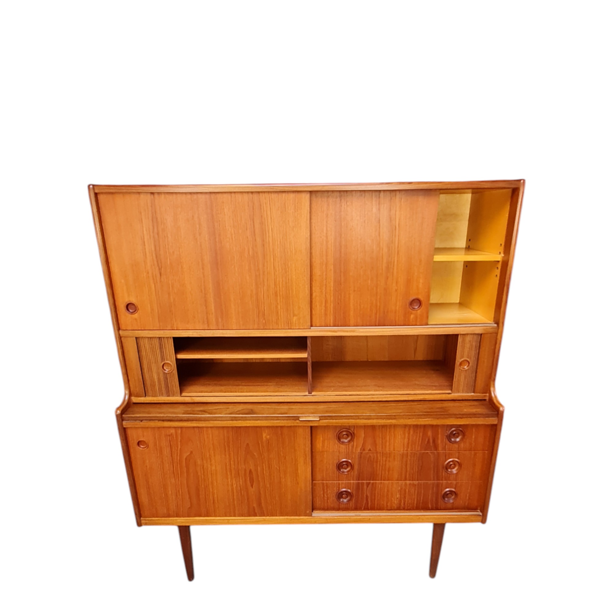 Skænk med jalousilåger | Dansk design | Teak