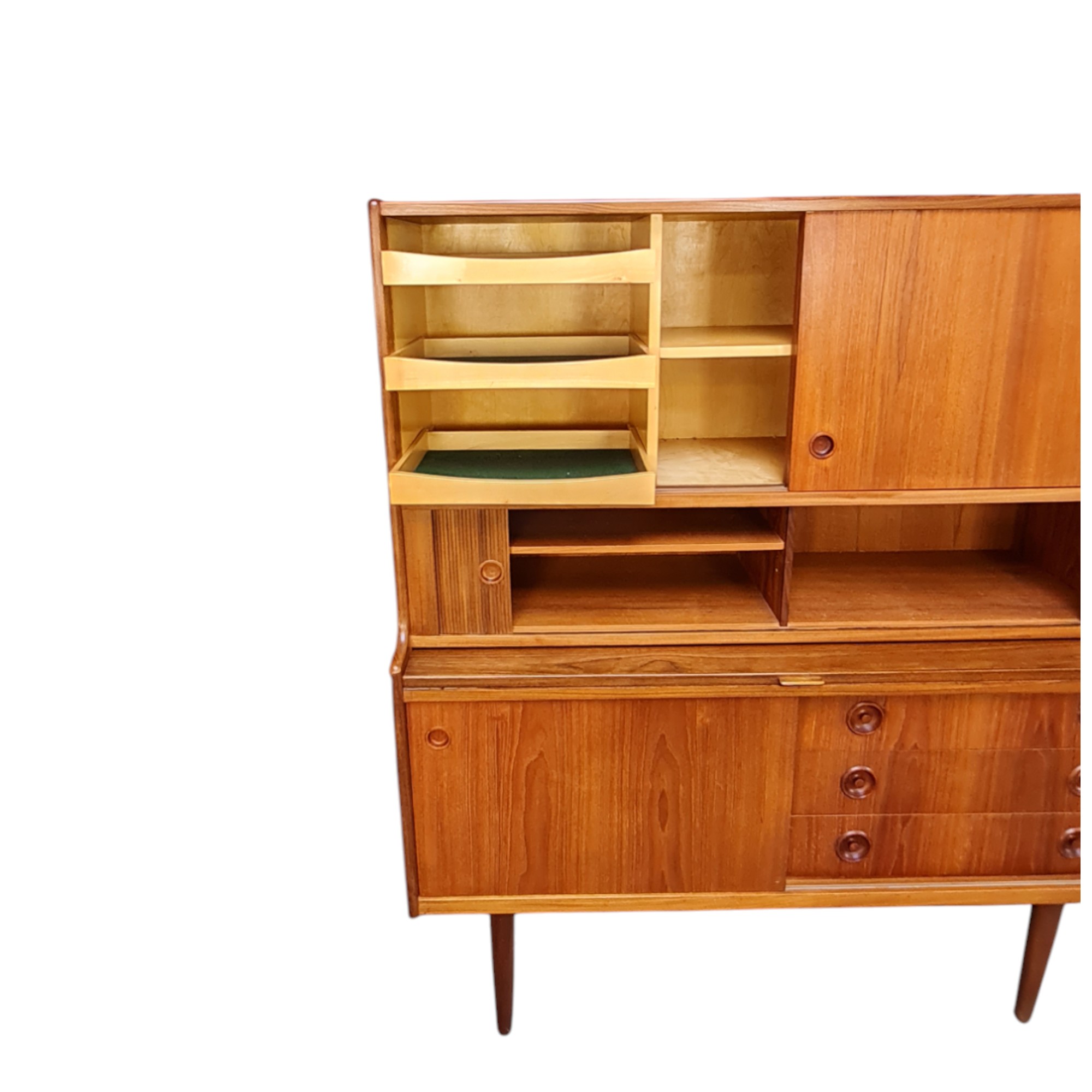 Skænk med jalousilåger | Dansk design | Teak