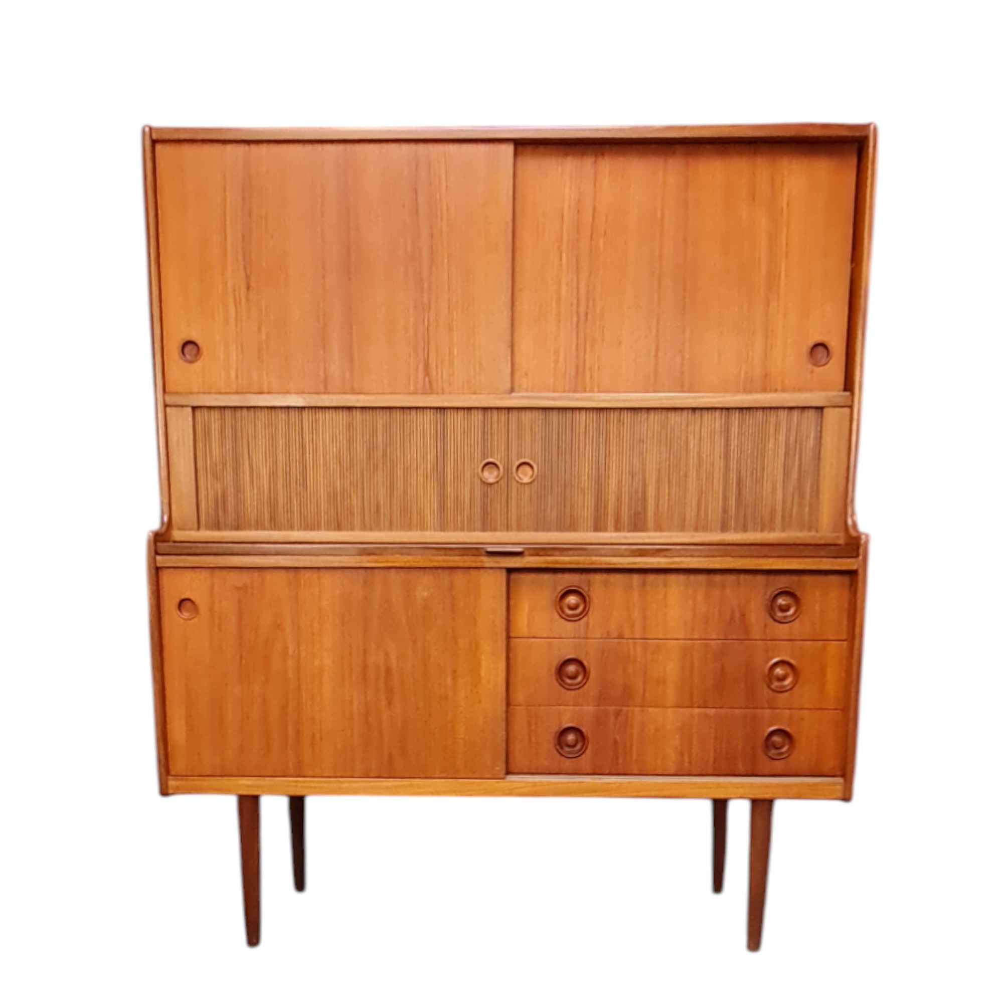 Skænk med jalousilåger | Dansk design | Teak