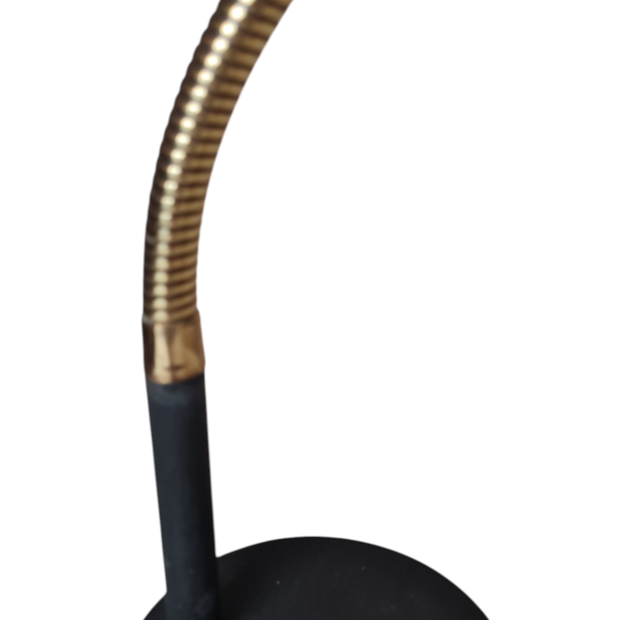 Bordlampe med slangehals | E. S. Horn | Sort lakeret metal og messing