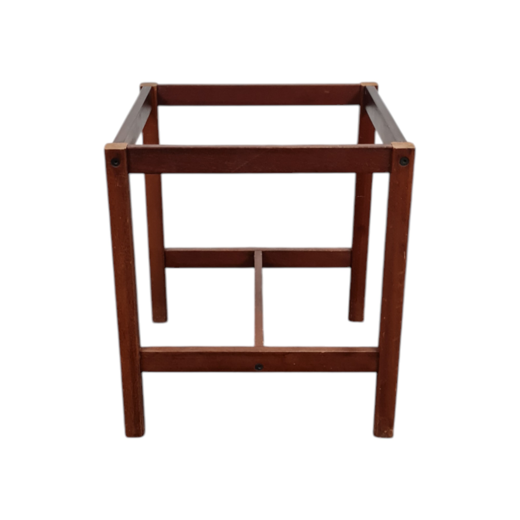 Rundt Butlers Tray bakkebord | Ukendt design | Mahogni og messing