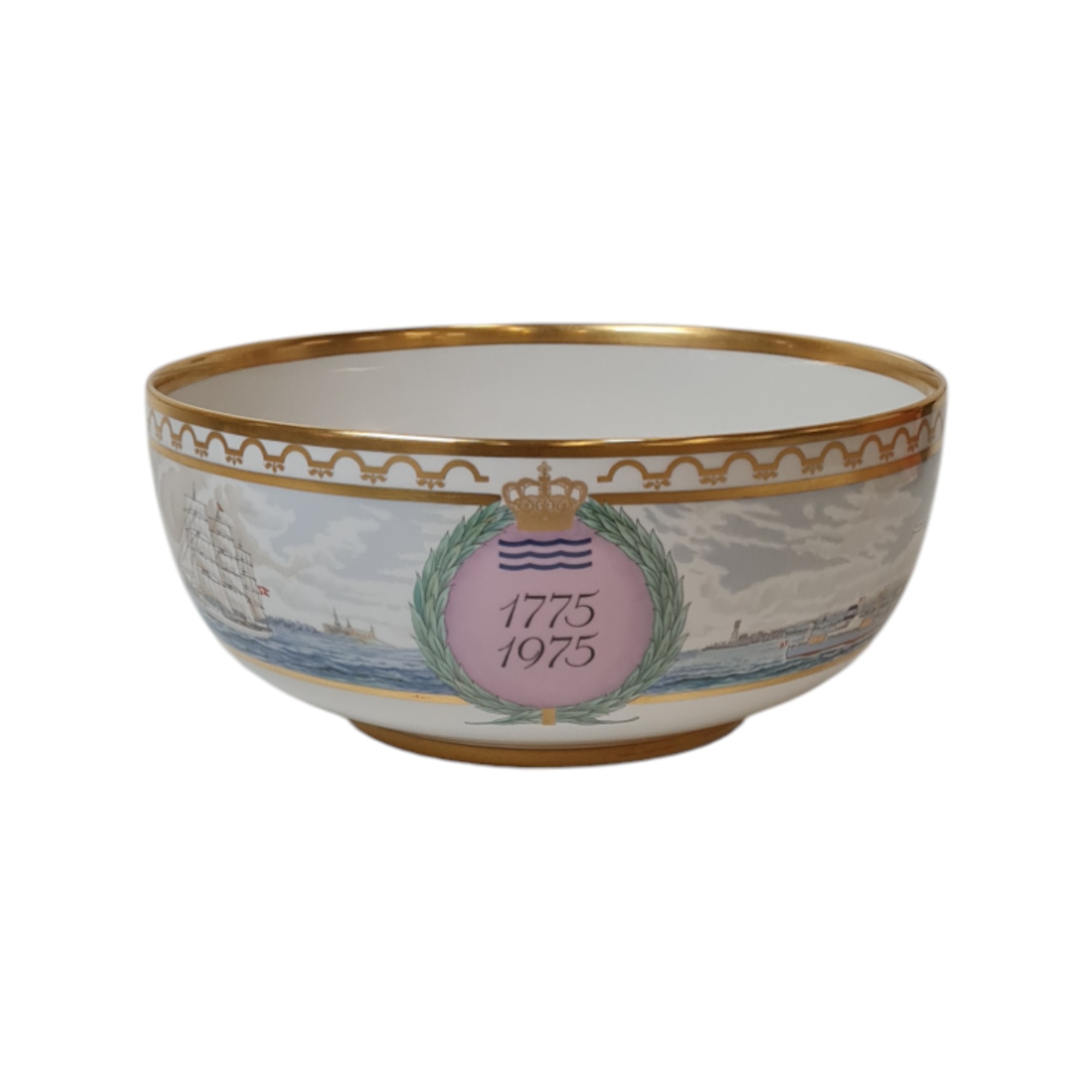 Kgl. Porcelæn Jubilæumsbowle "Den kongelige porcelænsfabrik 1775 - 1975 | Royal Copenhagen