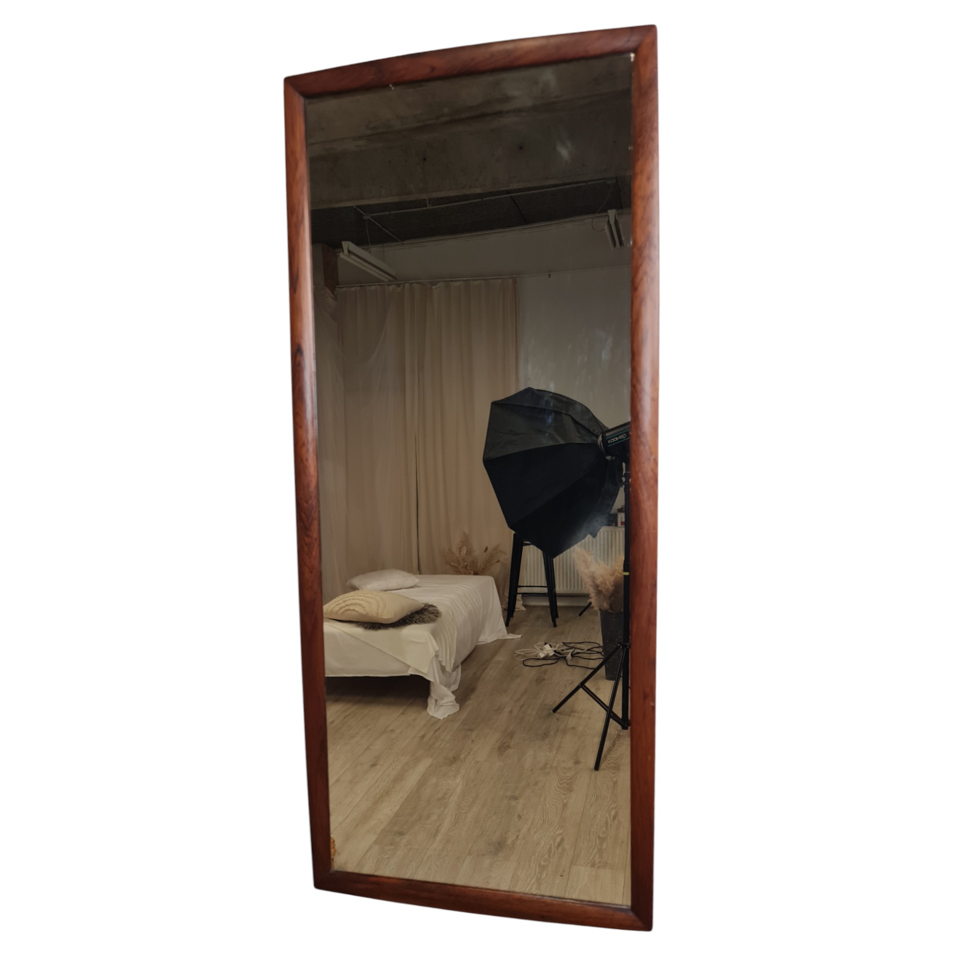 Spejl med ramme i Palisander | Dansk design