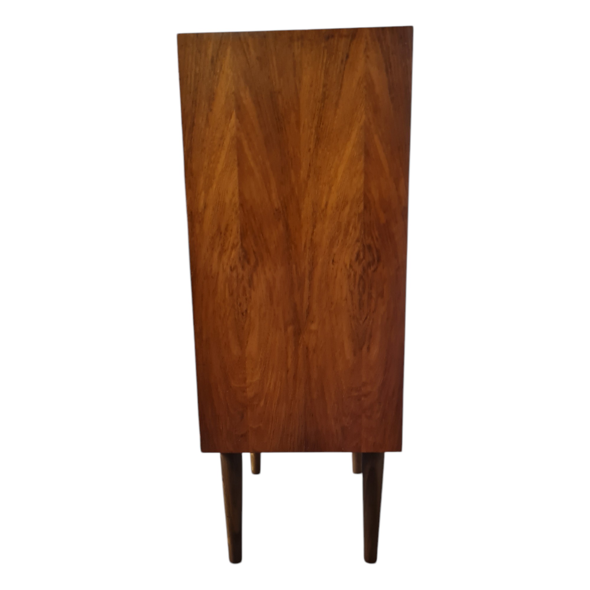 Lille kommode med 5 skuffer og messinggreb | Henning Korch | Silkeborg møbelfabrik | Palisander