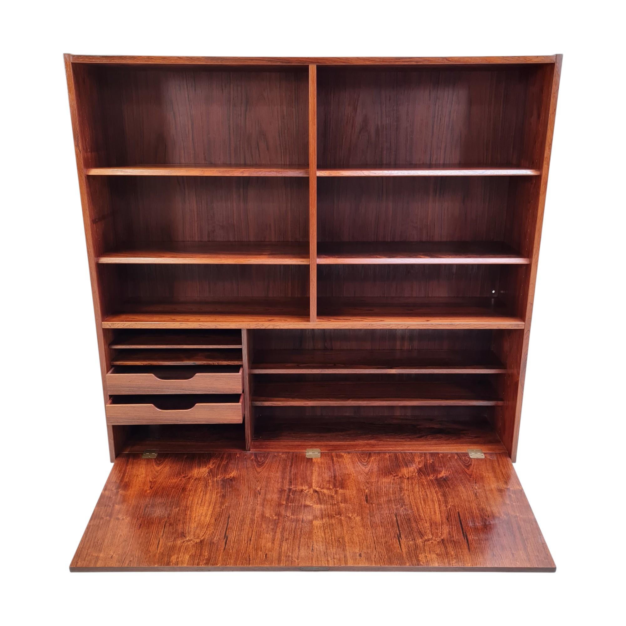 Bogreol med barsektion | Poul Hundevad | Aage Hundevad Møbelfabrik | Palisander