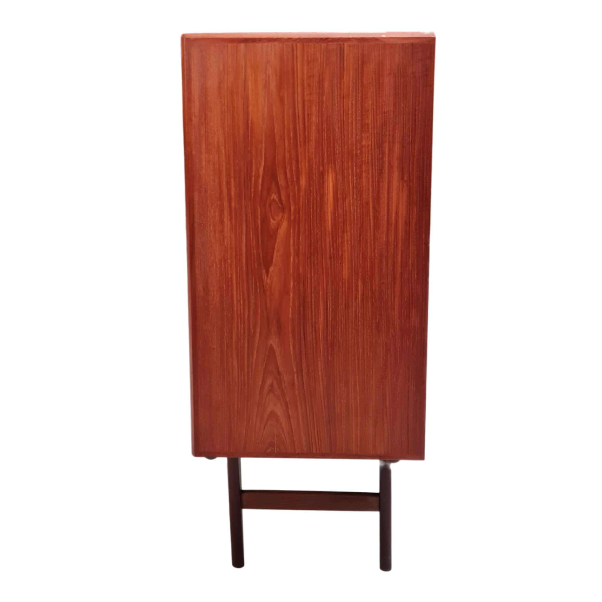 Skænk med to skydelåger tre skuffer samt barskab | Dansk design | Teak