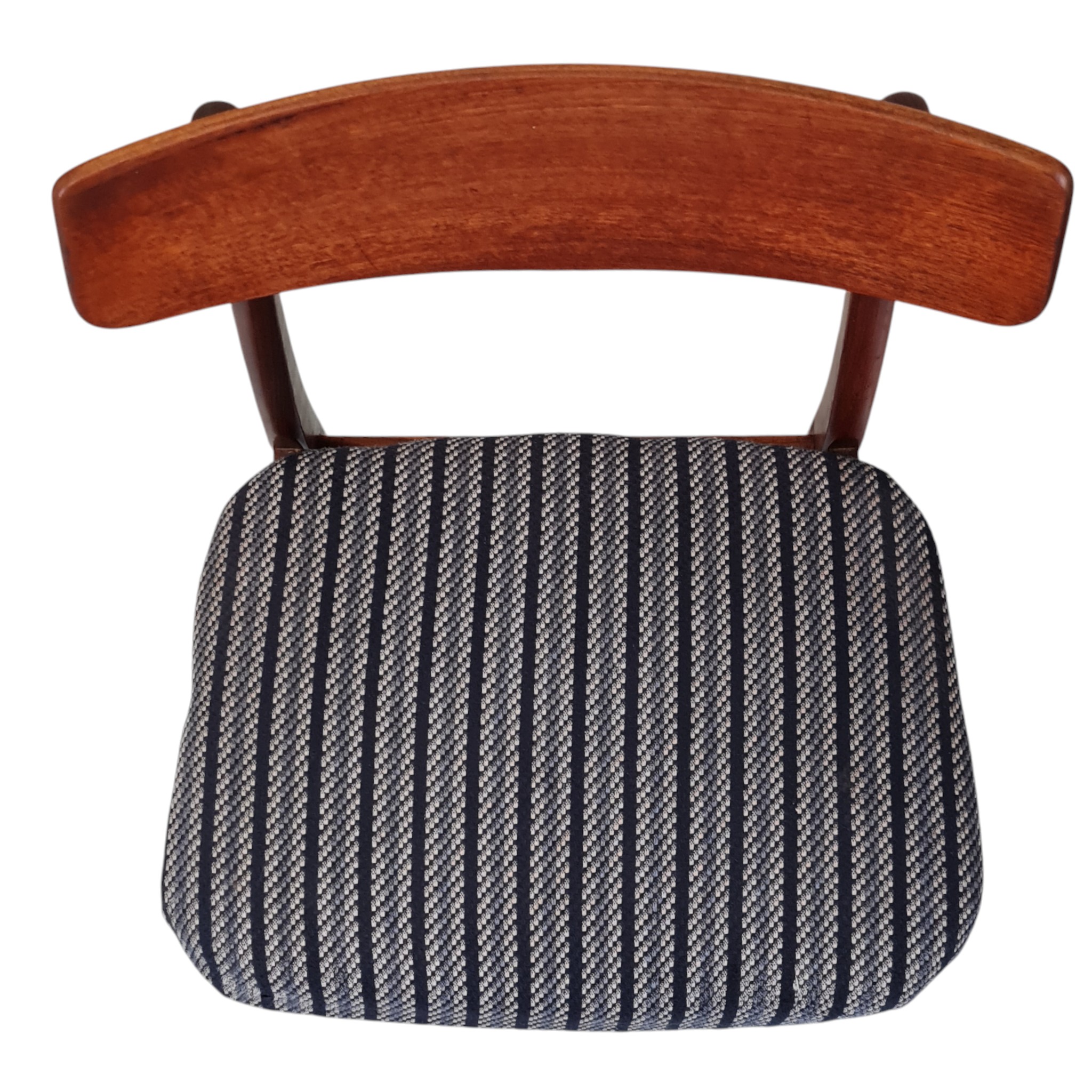 Spisebordsstol | Falsled stole og møbelfabrik | Bejdset bøg og teak polstre sæde