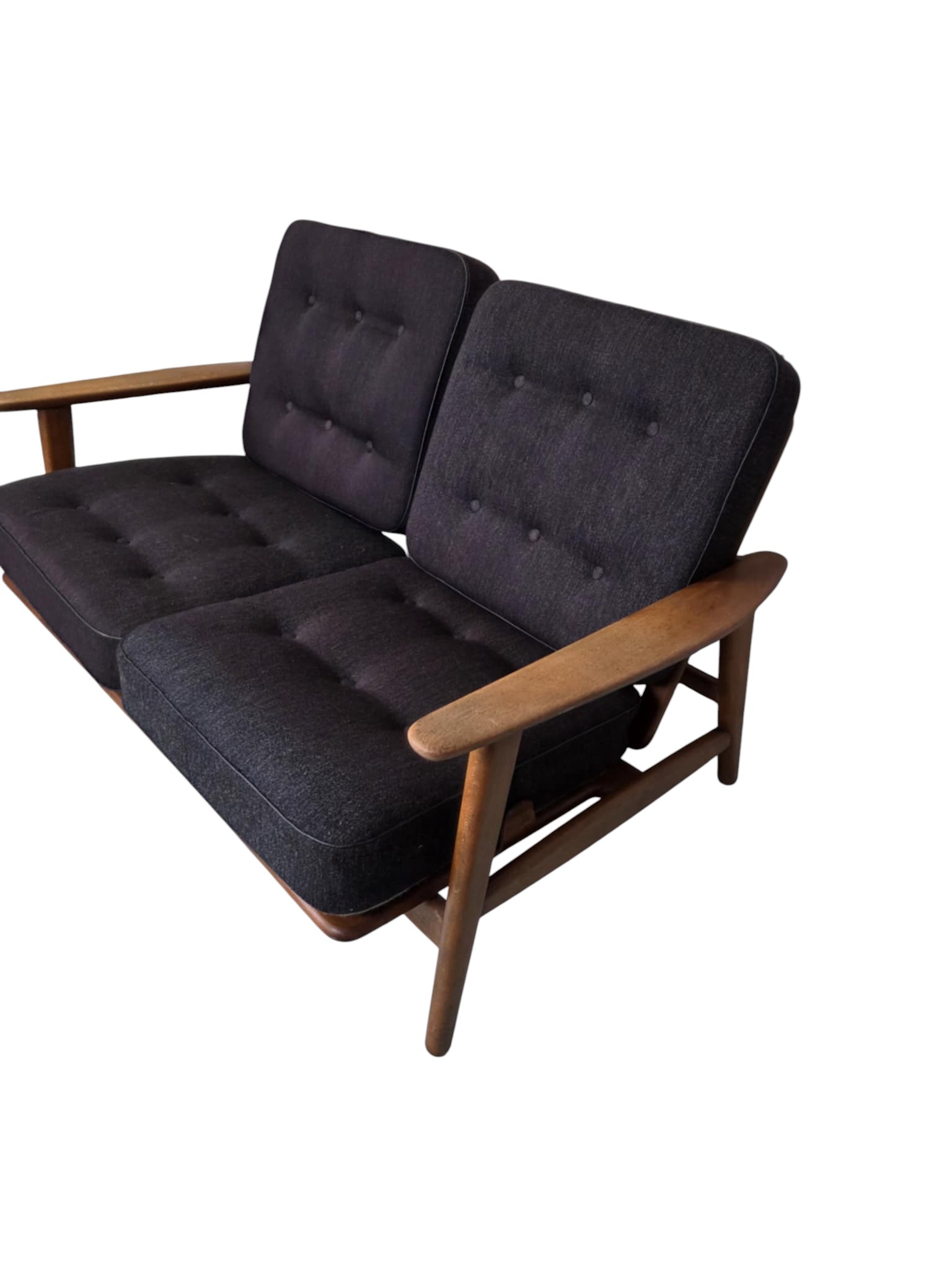2 Personers sofa Model GE 240 "Cigaren" | Hans J. Wegner | Teak og Uld